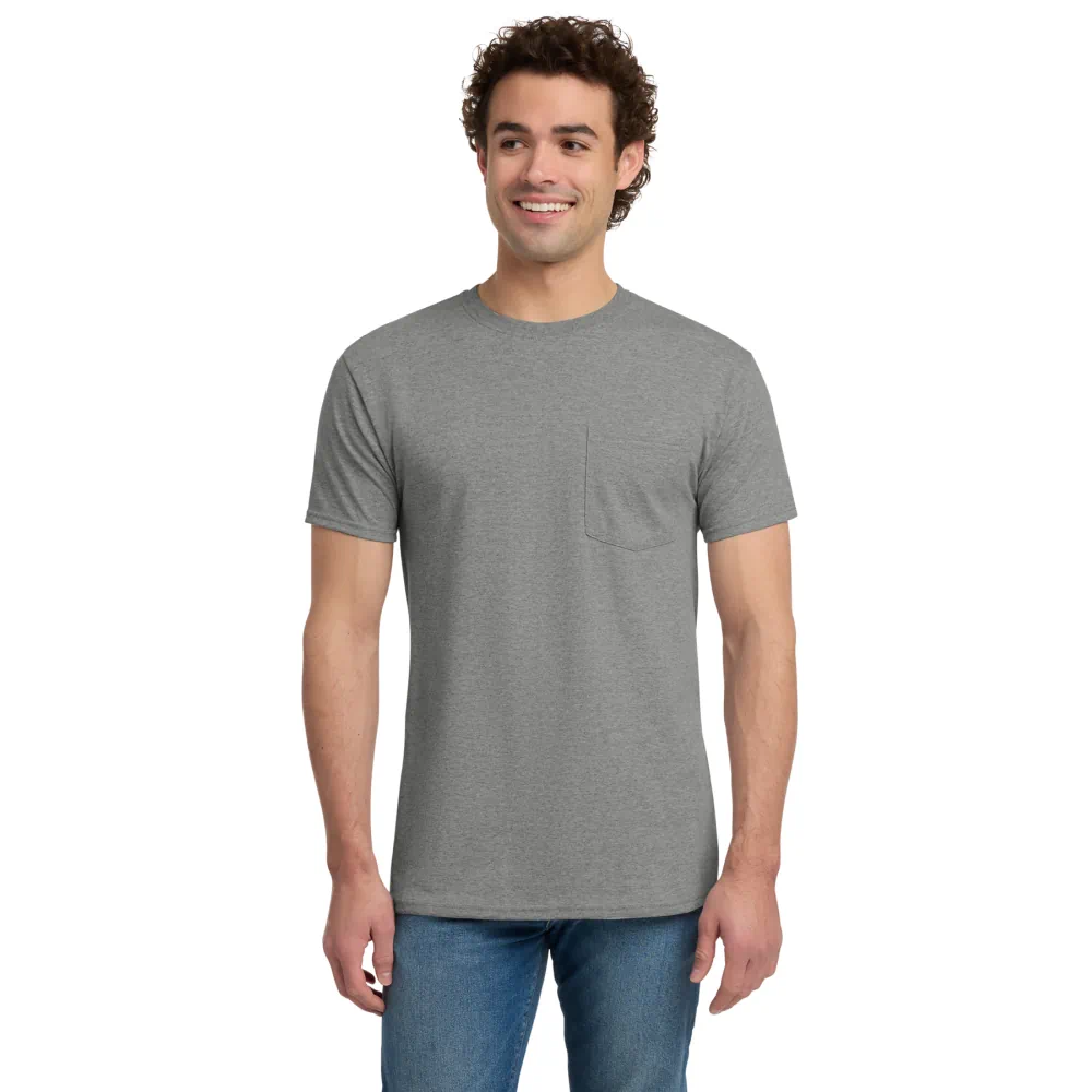 29MP - Jerzees® Dri-Power® 50/50 Cotton/Poly Pocket T-Shirt