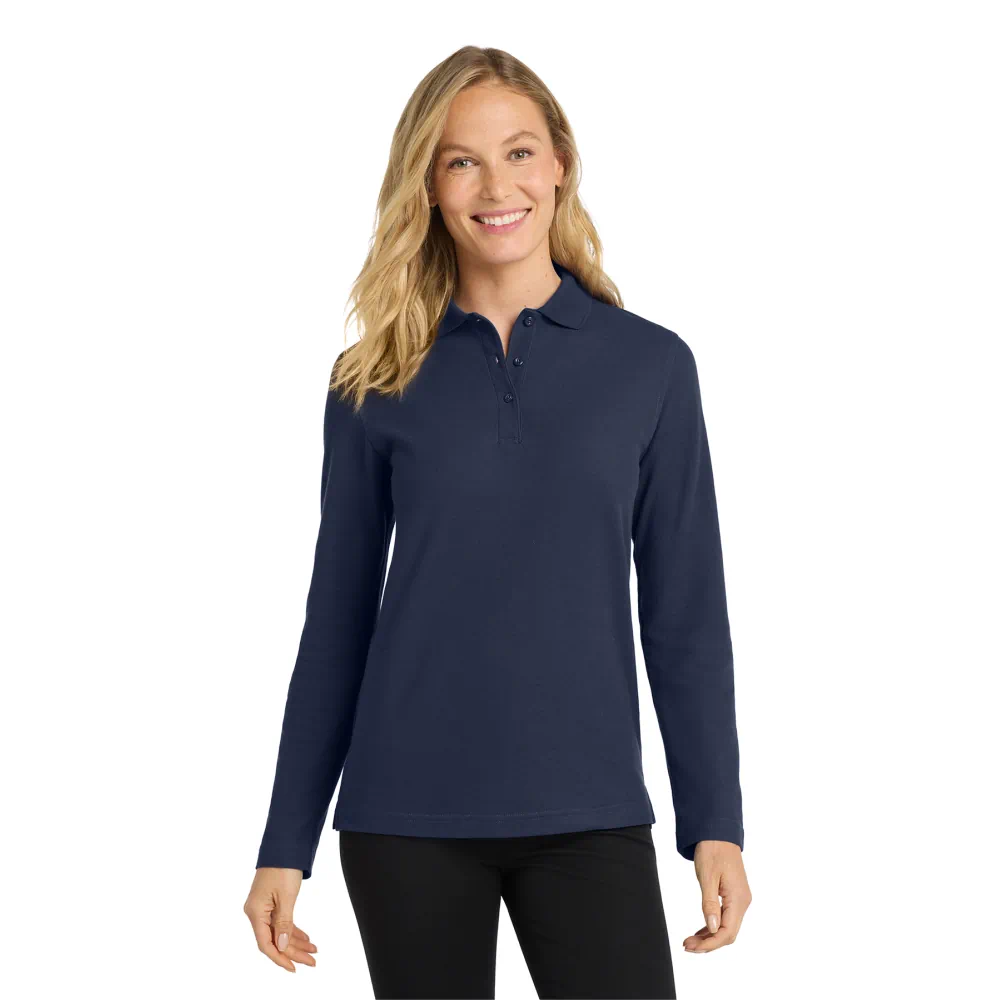 L500LS - Port Authority® Women's Silk Touch™ Long Sleeve Polo