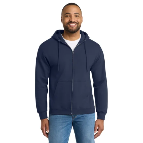 PC90ZH - Port & Co™ Essential Fleece Full-Zip Hooded Sweatshirt